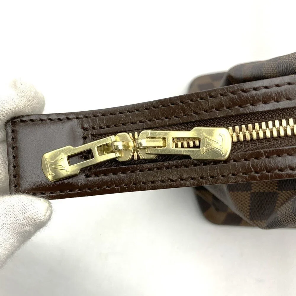 LOUIS VUITTON Authentic Brown Damier Canvas Shoulder Bag - Picture 11 of 12